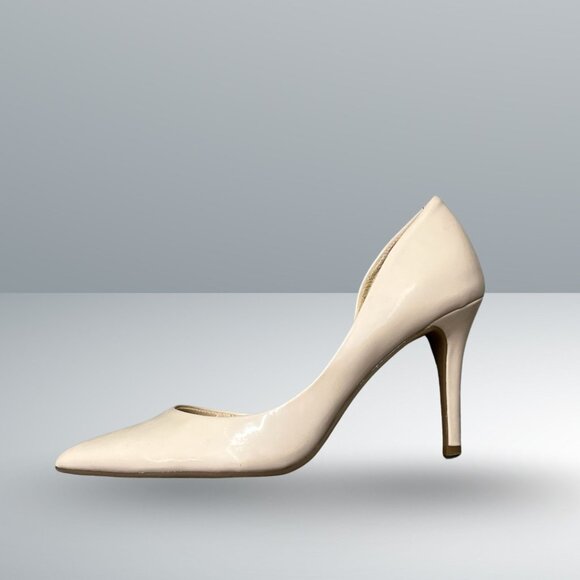 Jessica Simpson Nude Paryn DOrsay Pointy Toe Stiletto High Heels Size 8.5 Patent - Picture 3 of 9